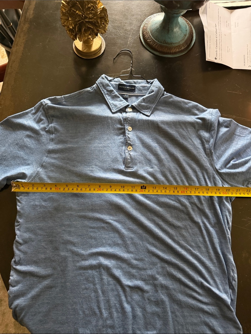 Peter Millar Blue Polo Shirt - Picture 7 of 8
